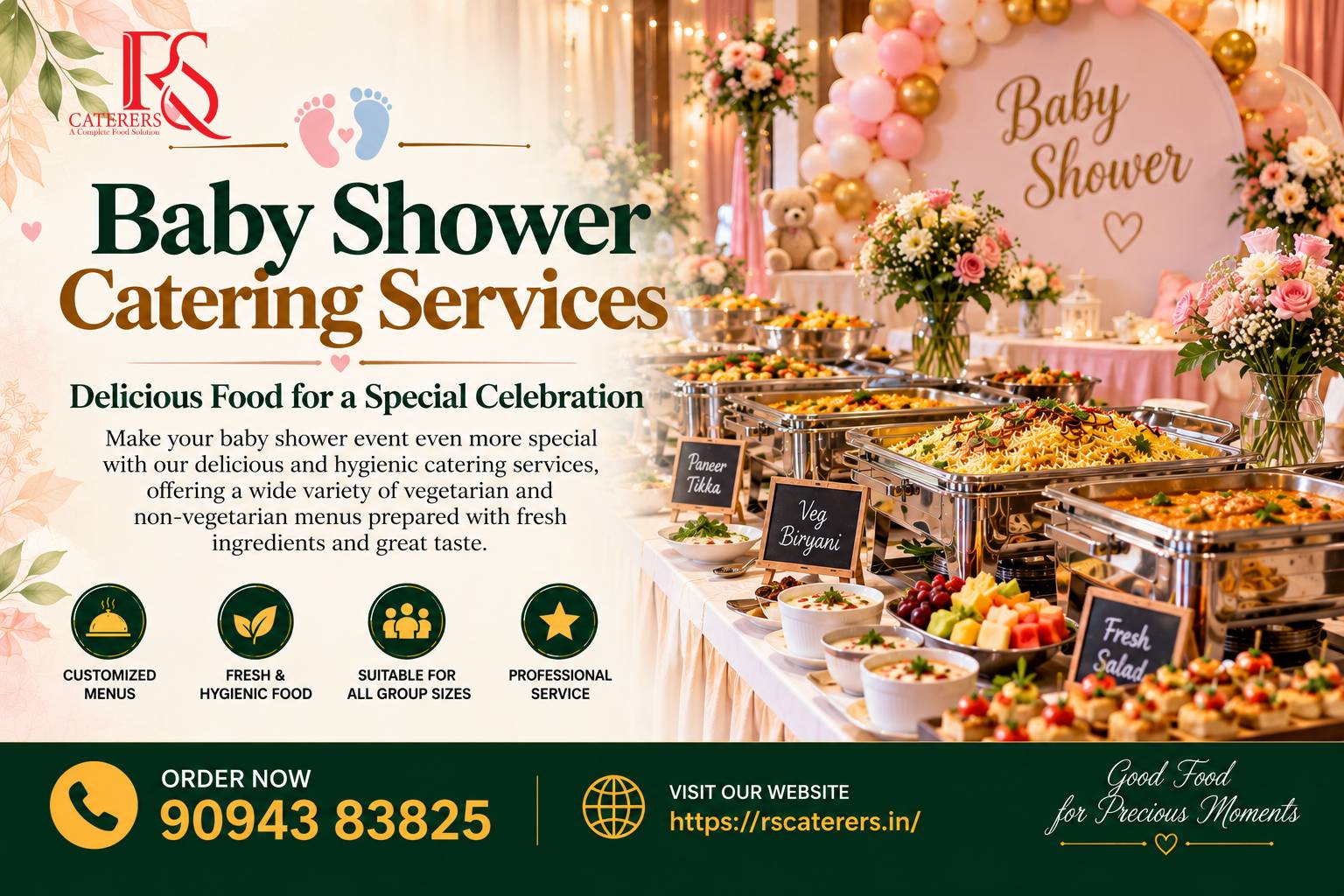 Baby Shower Catering Menu Ideas for a Beautiful Celebration in Chennai