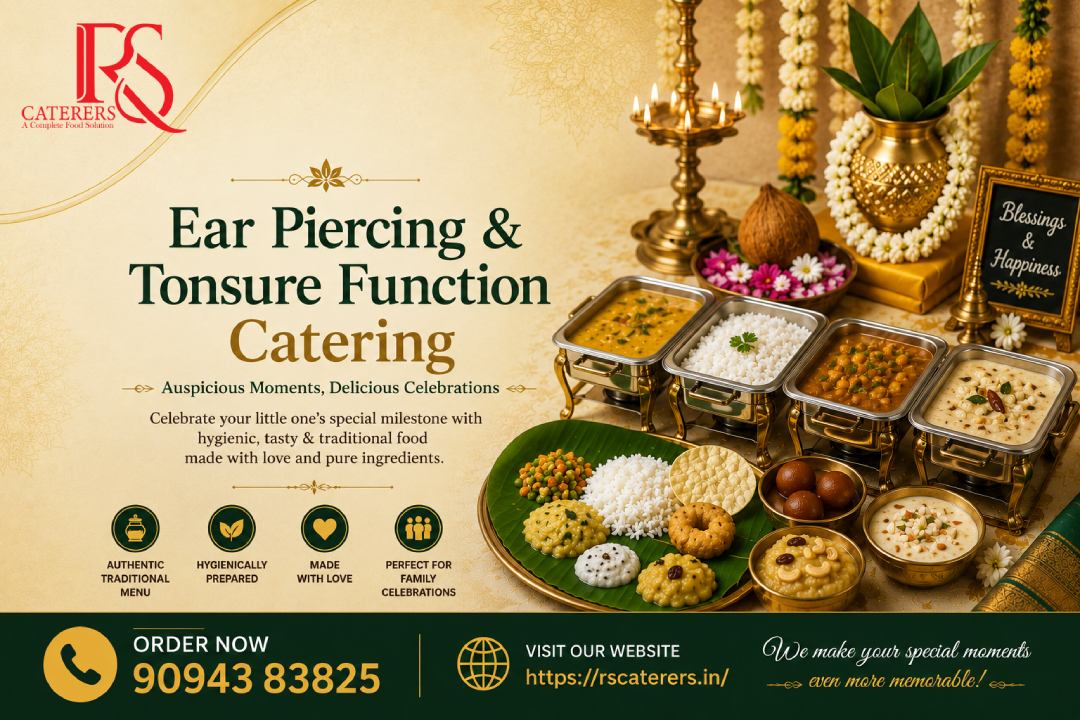Ear Piercing & Tonsure Function Catering in Chennai | RS Caterers
