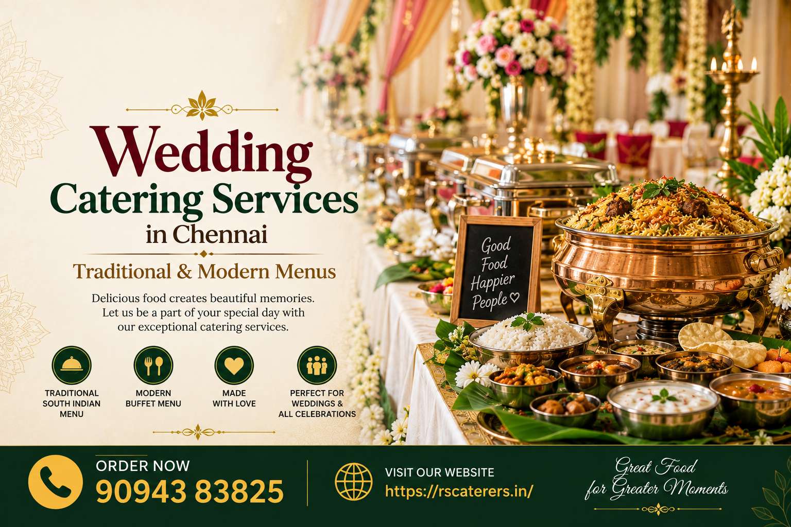 Wedding Catering Services in Chennai | Traditional & Modern Menus | RS Caterers
